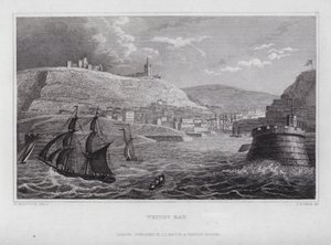 Whitby Bay (grawerowanie) autorstwa Nathaniel (after) Whittock