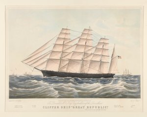Statek Clipper autorstwa Nathaniel Currier