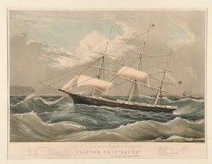 Statek Clipper autorstwa Nathaniel Currier