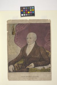 John Quincy Adams (litografia ręcznie kolorowana) autorstwa Nathaniel Currier