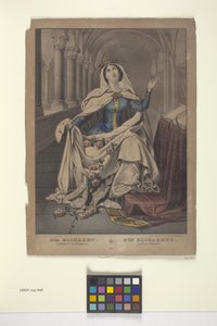Św. Elżbieta (tusz, ołówek) autorstwa Nathaniel Currier