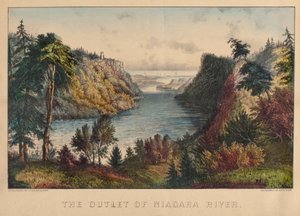Ujście rzeki Niagara autorstwa Nathaniel Currier