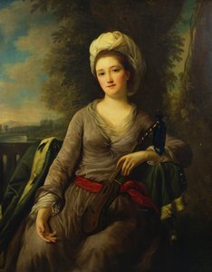 Portret damy, prawdopodobnie pani Wells autorstwa Nathaniel Dance Holland