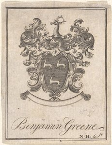 Benjamin Greene - Ekslibris autorstwa Nathaniel Hurd