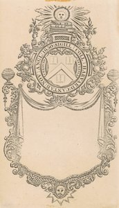 Ekslibris z Harvard College z pieczęcią Chrystusa i Kościoła