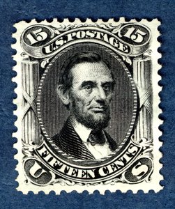 15c Abraham Lincoln reedycja singla, 1875.