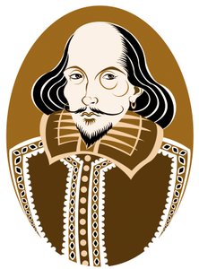 William Szekspir, angielski poeta i dramaturg ochrzczony 26 kwietnia 1564 - 23 kwietnia 1616 autorstwa Neale Osborne