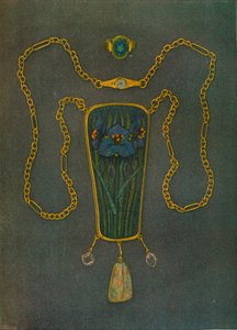 Naszyjnik ze złota, emalii i kamieni szlachetnych, ok. 1901 r. autorstwa Nelson Ethelred Dawson