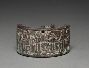 Pyxis bankietowy, 800-750 pne (steatyt) autorstwa Neo Hittite