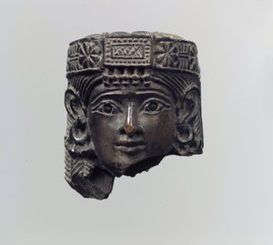 Głowa postaci kobiecej, ok. VIII w. p.n.e. (kość słoniowa) autorstwa Neo Assyrian