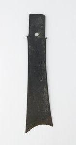 Dłuto rozwidlone (zhang), kultura Qijia, ok. 2500-2000 pne (nefryt (nefryt)) autorstwa Neolithic Period Chinese School