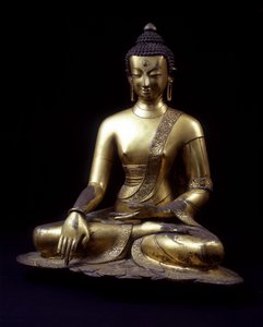 Statua Buddy. Nepal XV wiek. 60 cm.