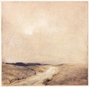 Yorkshire Moorland (ołówek i akwarela na papierze wklejone na karton)