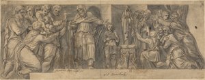 Scena z historii starożytnej autorstwa Netherlandish 16th Century after Polidoro da Caravaggio