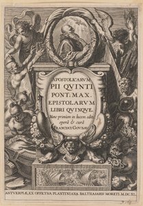 Strona tytułowa Apostolicarvm PII Qvinti Pont. Maks... autorstwa Netherlandish 17th Century after Sir Peter Paul Rubens