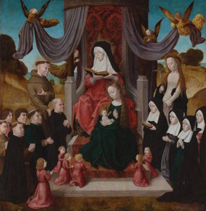 Dziewica z Dzieciątkiem ze św. Anną Anną Selbdritt, św. 1490-1