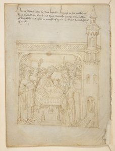 Bawełna Juliusz E. IV, art. 6, „Korowód Beauchamp”, c.1483 (atrament na welinie) autorstwa Netherlandish School