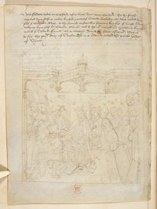 Bawełna Juliusz E. IV, art. 6, „Korowód Beauchamp”, c.1483 (atrament na welinie) autorstwa Netherlandish School