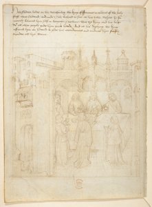 Bawełna Juliusz E. IV, art. 6, „Korowód Beauchamp”, c.1483 (atrament na welinie) autorstwa Netherlandish School
