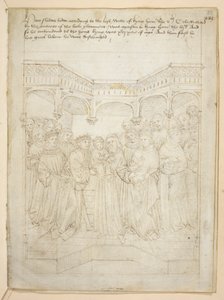 Bawełna Juliusz E. IV, art. 6, „Korowód Beauchamp”, c.1483 (atrament na welinie) autorstwa Netherlandish School