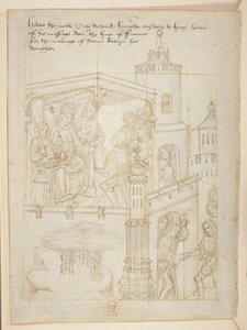 Bawełna Juliusz E. IV, art. 6, „Korowód Beauchamp”, c.1483 (atrament na welinie) autorstwa Netherlandish School