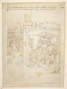 Bawełna Juliusz E. IV, art. 6, „Korowód Beauchamp”, c.1483 (atrament na welinie) autorstwa Netherlandish School