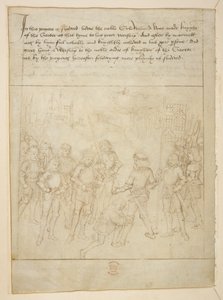 Bawełna Juliusz E. IV, art. 6, „Korowód Beauchamp”, c.1483 (atrament na welinie) autorstwa Netherlandish School
