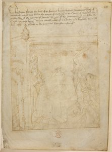 Bawełna Juliusz E. IV, art. 6, „Korowód Beauchamp”, c.1483 (atrament na welinie) autorstwa Netherlandish School
