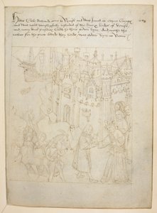 Bawełna Juliusz E. IV, art. 6, „Korowód Beauchamp”, c.1483 (atrament na welinie) autorstwa Netherlandish School