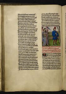 Harley MS 4425 f.18v Amors (Bóg Miłości) i L