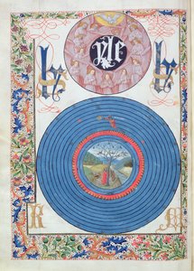 Ms 324 f.13 v. Holy Dove & Matter, z Metamorfoz Owidiusza, 1479 autorstwa Netherlandish School