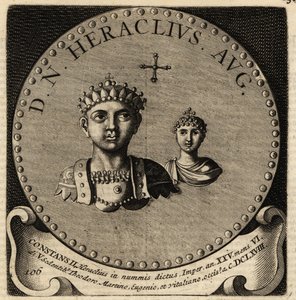 Portret cesarza bizantyjskiego Konstantyna II i Fausty. autorstwa Netherlandish School