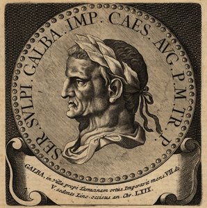 Portret cesarza rzymskiego Galby. autorstwa Netherlandish School