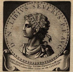 Portret cesarza rzymskiego Libiusza Sewera. autorstwa Netherlandish School