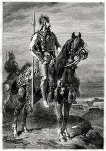 Jeździec galijski, XIX w. autorstwa Neuville