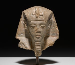 Głowa z Shabti z Akhensten, ok. 1352-1336 pne (Wapień)