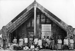 Maori Runanga lub Dom Spotkań, ok. 1863-80