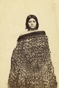 Mina Makata, Half Cast Maorie, ok. 1865 (druk albumowy i wc)