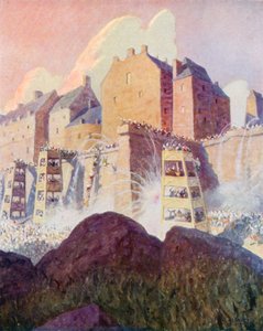 Bitwa o zamek Stirling autorstwa Newell Convers (after) Wyeth