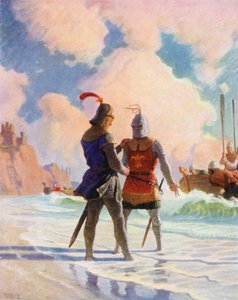 Bruce na plaży? autorstwa Newell Convers Wyeth