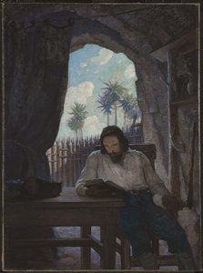 Rano wziąłem Biblię; i zaczynając od Nowego Testamentu, zacząłem... autorstwa Newell Convers Wyeth