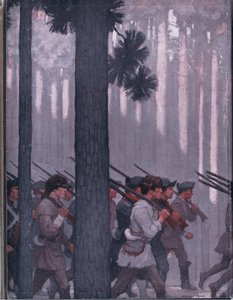 Projekt okładki wewnętrznej, 1928 autorstwa Newell Convers Wyeth