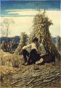 Peculiarsome Abe, 1940 (olej na panelu renesansowym) autorstwa Newell Convers Wyeth