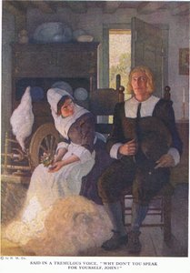 Powiedział drżącym głosem, dlaczego nie mówisz za siebie, John autorstwa Newell Convers Wyeth