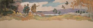 Łowcy indyków, 1941 autorstwa Newell Convers Wyeth