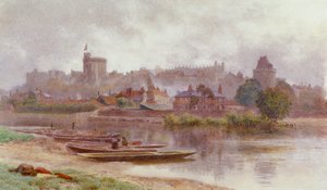 „Zamek Windsor w mroku”, c1874-1914 autorstwa Newton Benett