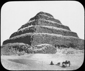 Schodkowa piramida króla Dżesera, Sakkara, Egipt, ok. 1890 r.