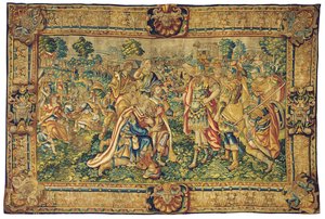 Gobelin historyczny, pierwsza ćw. XVII w. autorstwa Nicasius Aerts