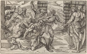 Samson i Dalila autorstwa Niccolò Boldrini after Titian