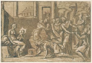 Pokłon Trzech Króli, 1540-50., 1540-50. autorstwa Giuseppe Niccolò Vicentino